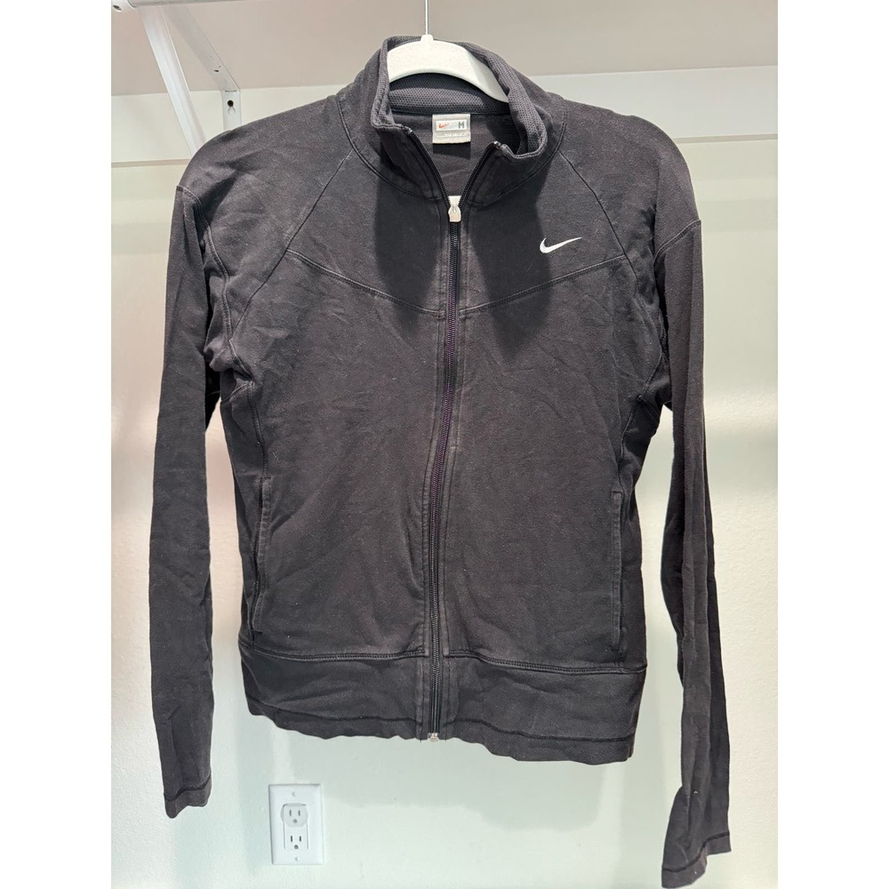 Vintage Nike Full-Zip Jacket Size Medium Black - Picture 1 of 7